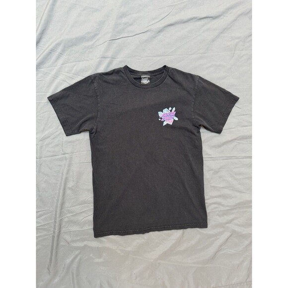 Santa Cruz Screaming Diamond/Crystal Hand T-Shirt Small Black Pink Blue - Picture 1 of 6